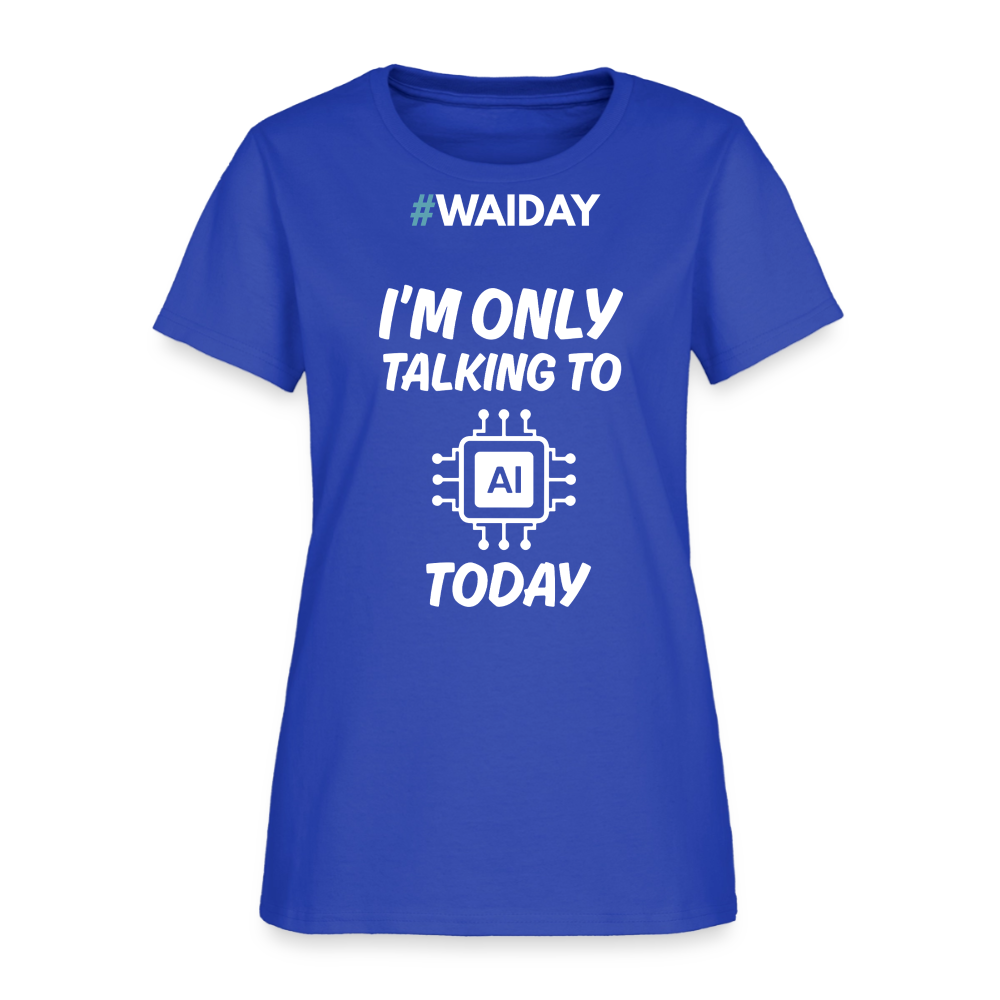 Women's T-Shirt - Women In AI Day Edition - royal blue