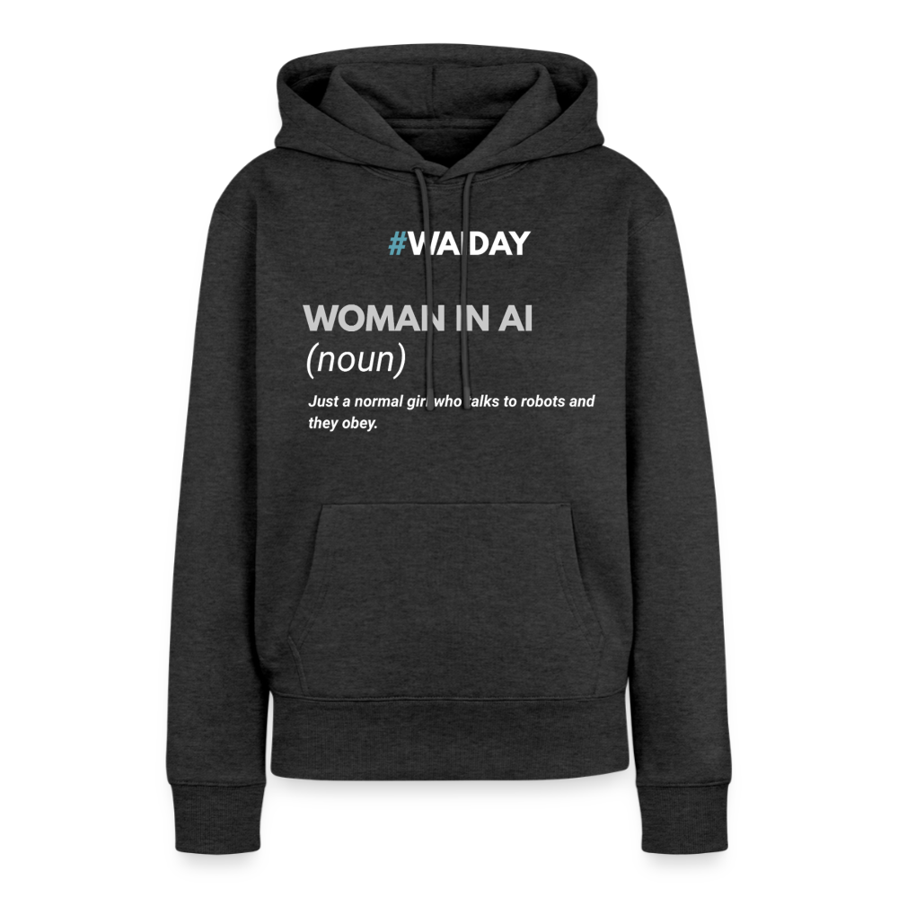 Women’s Premium Hoodie - Women In AI Day Edition - heather anthracite