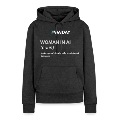 Women’s Premium Hoodie - Women In AI Day Edition - heather anthracite