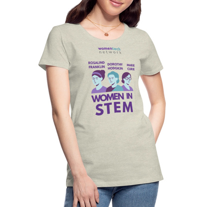 Women’s Premium T-Shirt - STEM Day Edition - heather oatmeal