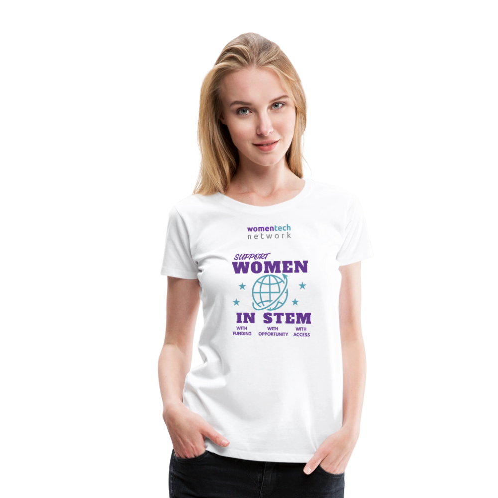 Women’s Premium T-Shirt - STEM Day Edition - white