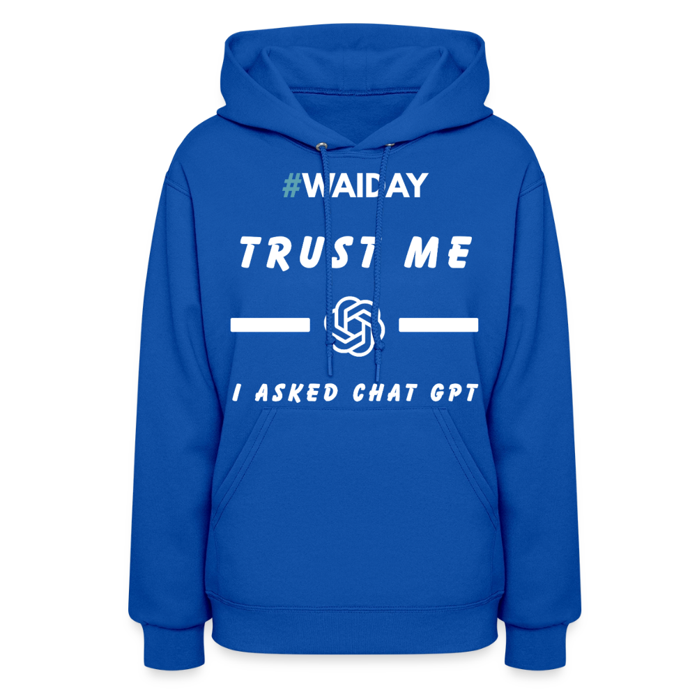 Women's Hoodie - Women In AI Day Edition - royal blue