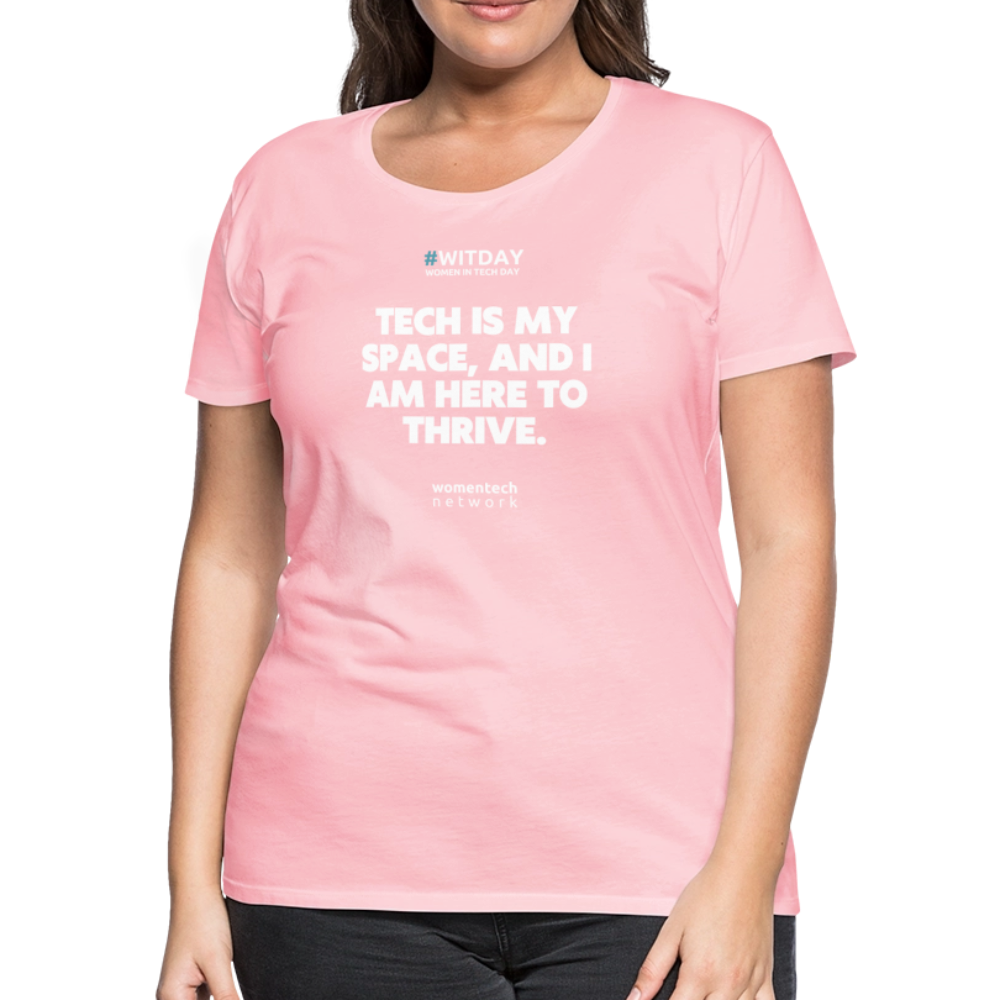 Women’s Premium T-Shirt - Tech is my space - pink