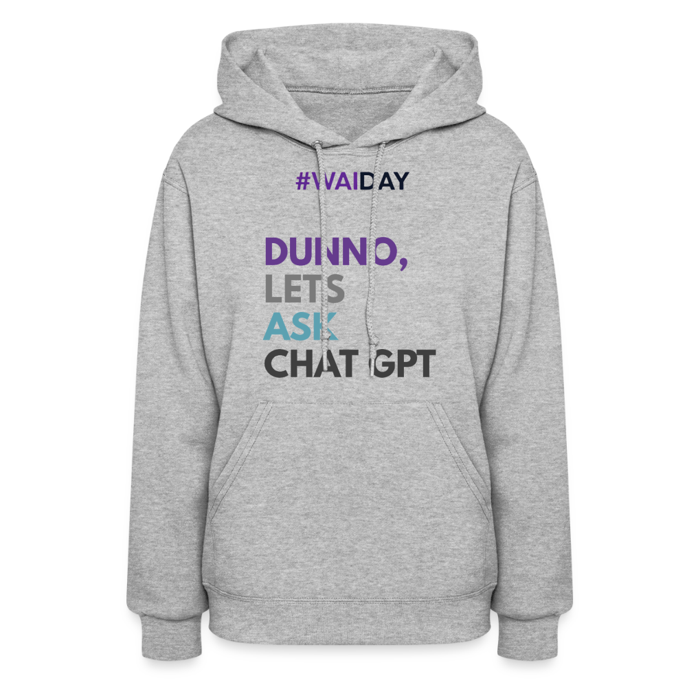 Women's Hoodie - Women In AI Day Edition - heather gray