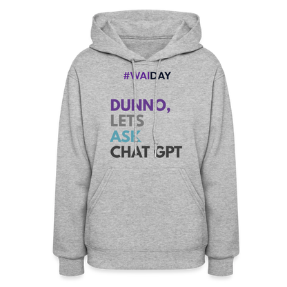Women's Hoodie - Women In AI Day Edition - heather gray