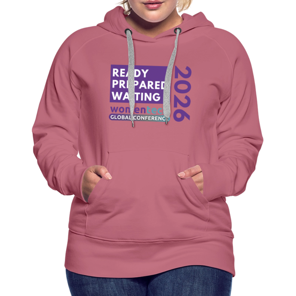 Women’s Premium Hoodie - Women in Tech Global Conference Collection - mauve