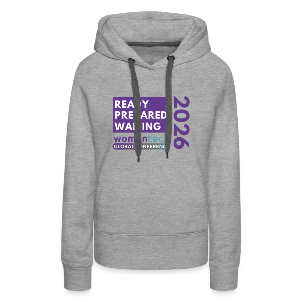 Women’s Premium Hoodie - Women in Tech Global Conference Collection - heather grey