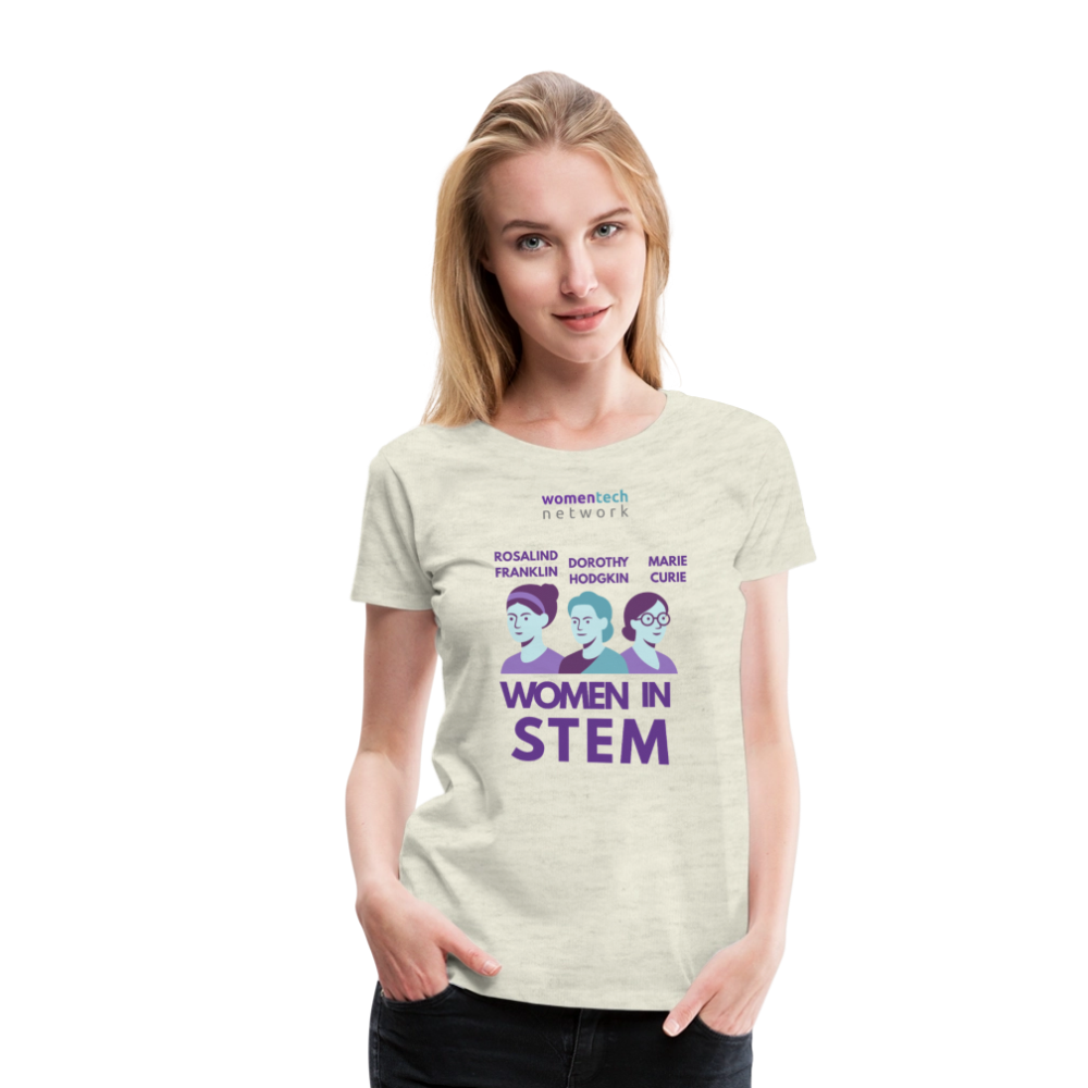 Women’s Premium T-Shirt - STEM Day Edition - heather oatmeal