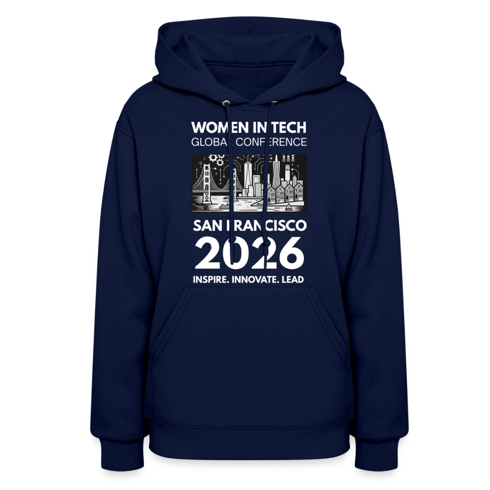 Women's Hoodie - Women in Tech Global Conference Collection - navy