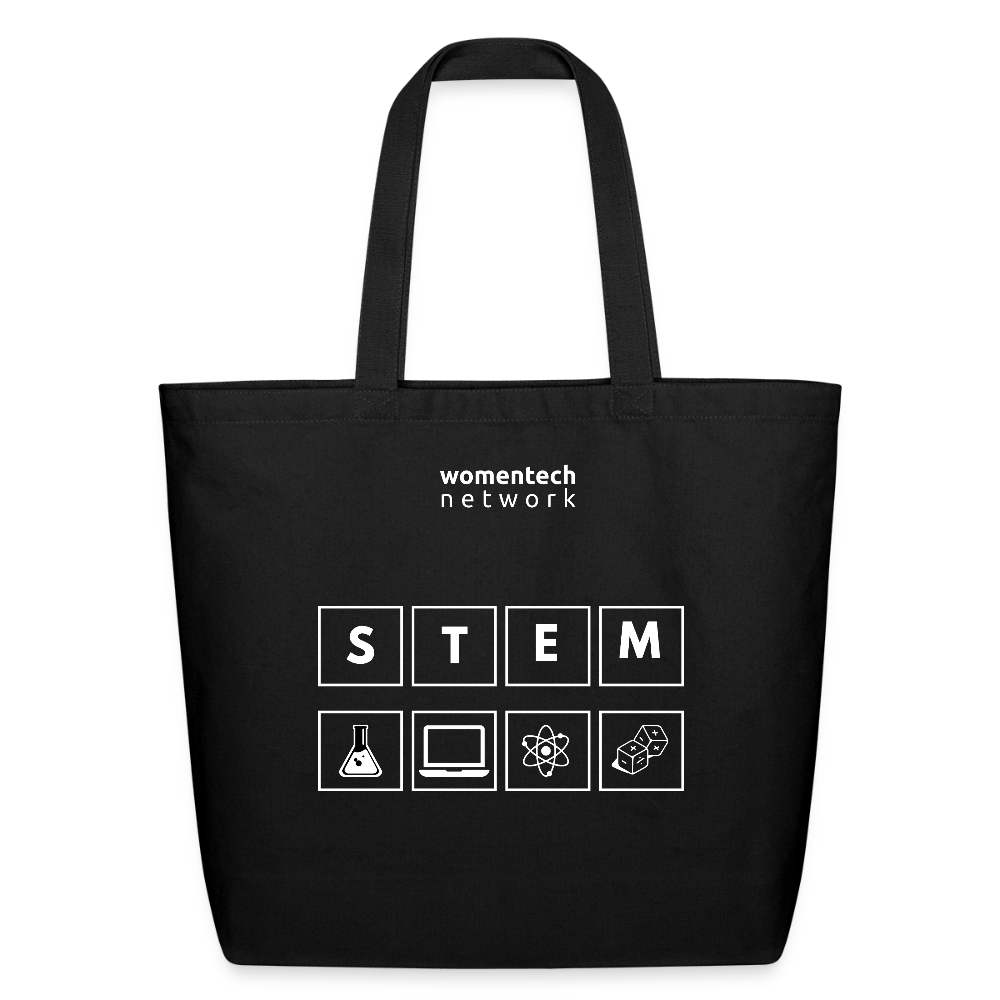 Eco-Friendly Cotton Tote - STEM Day Edition - black