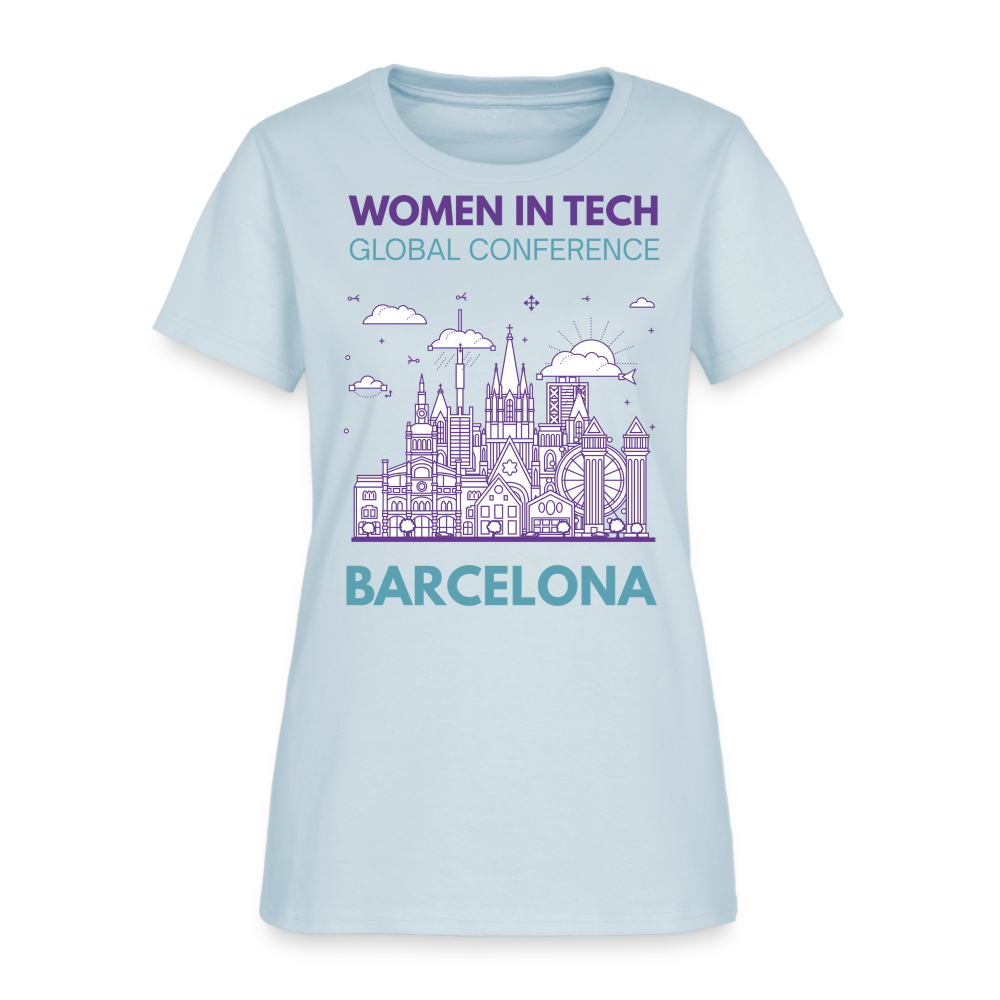 Women's T-Shirt - Women in Tech Global Conference Collection - light blue