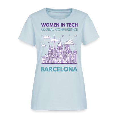 Women's T-Shirt - Women in Tech Global Conference Collection - light blue