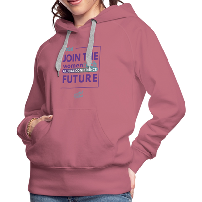 Women’s Premium Hoodie - Women in Tech Global Conference Collection - mauve