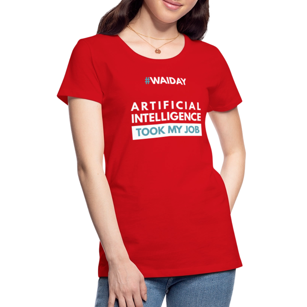Women’s Premium T-Shirt - Women In AI Day Edition - red