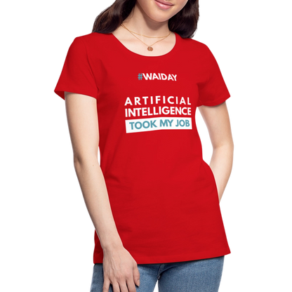 Women’s Premium T-Shirt - Women In AI Day Edition - red