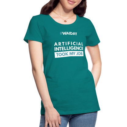 Women’s Premium T-Shirt - Women In AI Day Edition - teal