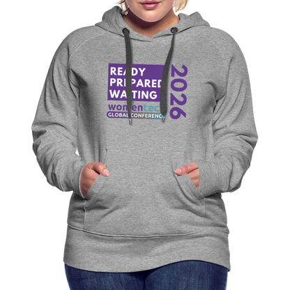 Women’s Premium Hoodie - Women in Tech Global Conference Collection - heather grey