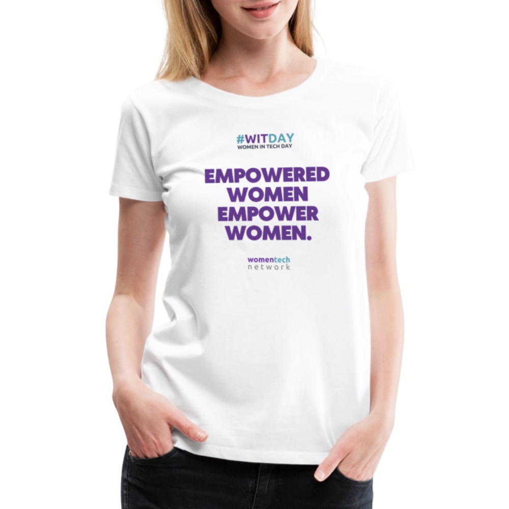 Women’s Premium T-Shirt - Empowered Women Empower Women - white