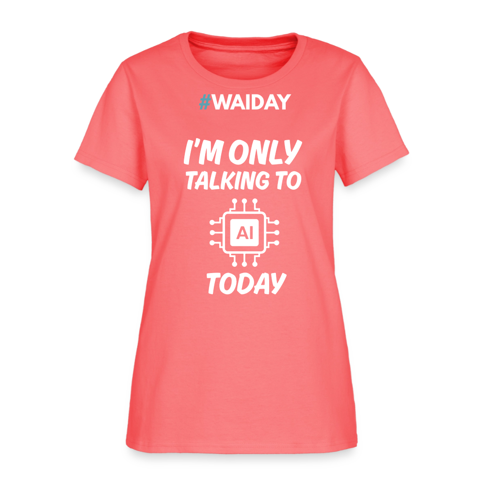 Women's T-Shirt - Women In AI Day Edition - coral