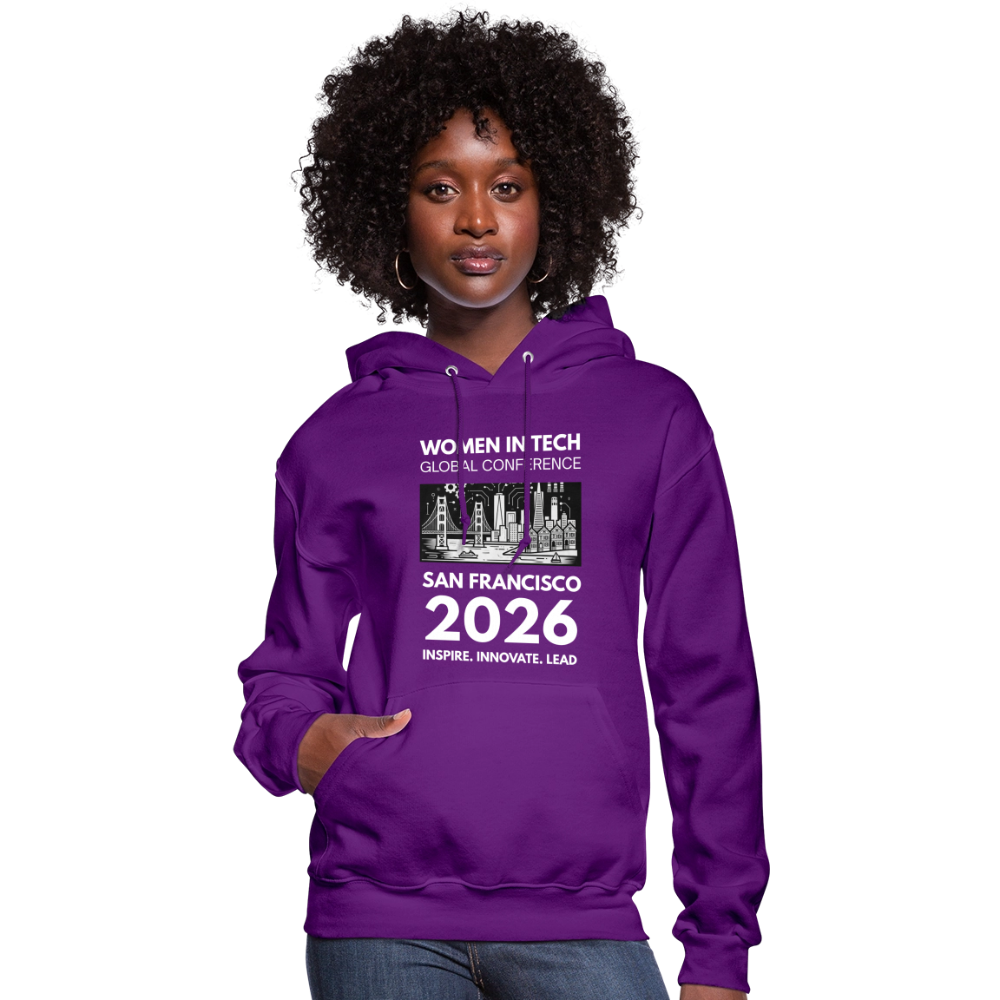 Women's Hoodie - Women in Tech Global Conference Collection - purple