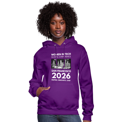 Women's Hoodie - Women in Tech Global Conference Collection - purple