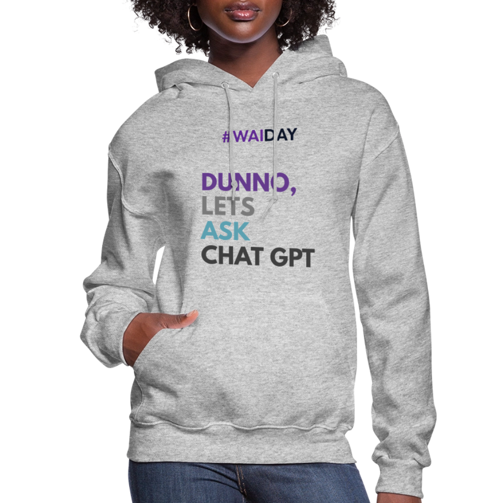 Women's Hoodie - Women In AI Day Edition - heather gray