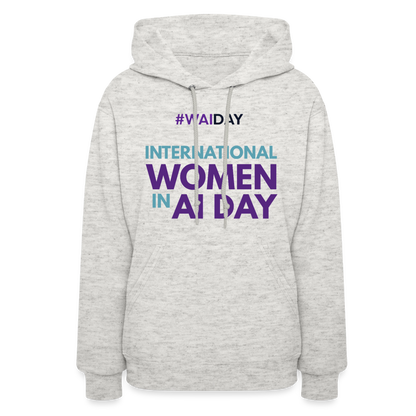 Women's Hoodie - Women In AI Day Edition - heather oatmeal