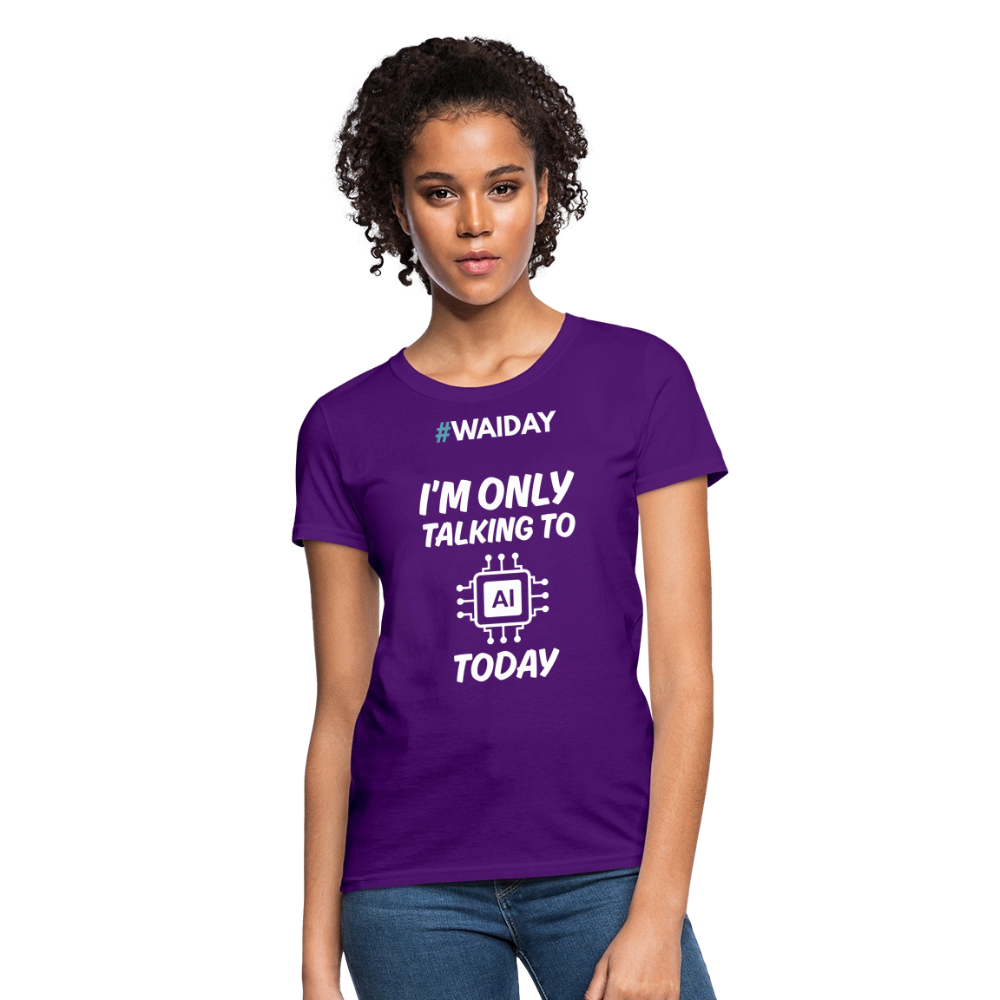 Women's T-Shirt - Women In AI Day Edition - purple