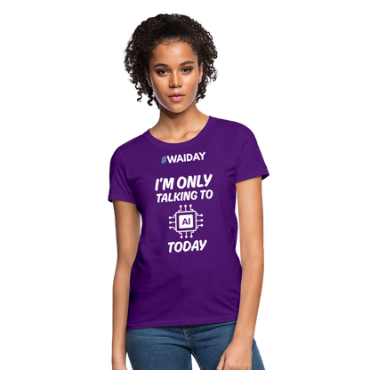Women's T-Shirt - Women In AI Day Edition - purple