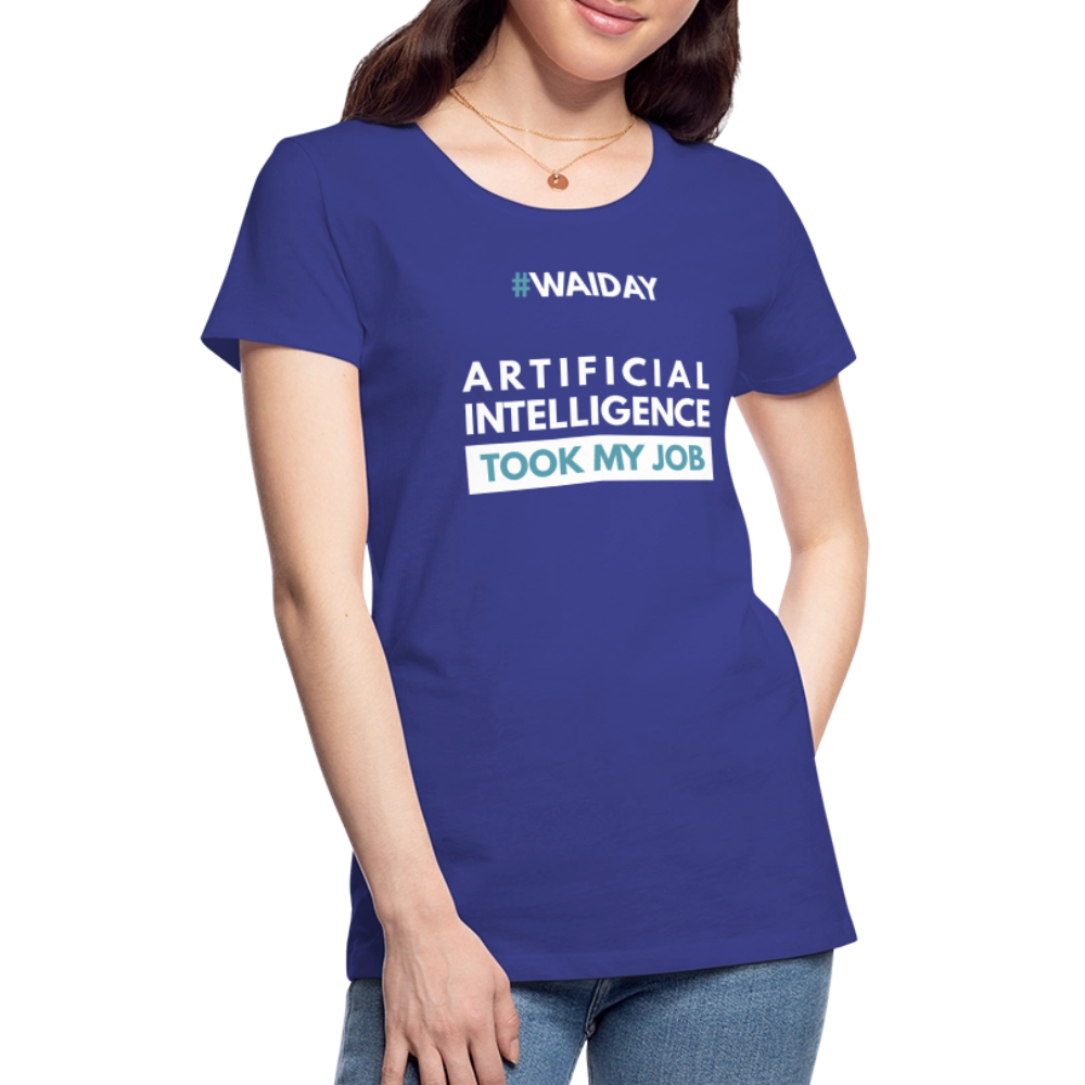 Women’s Premium T-Shirt - Women In AI Day Edition - royal blue