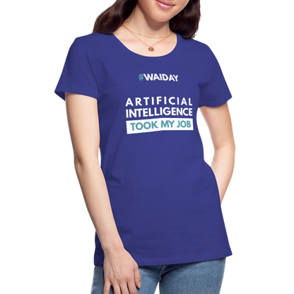 Women’s Premium T-Shirt - Women In AI Day Edition - royal blue