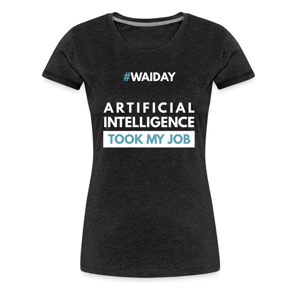 Women’s Premium T-Shirt - Women In AI Day Edition - charcoal grey