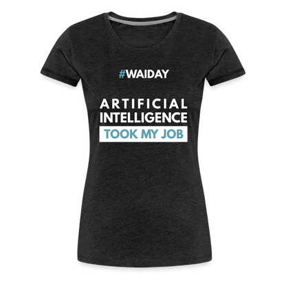 Women’s Premium T-Shirt - Women In AI Day Edition - charcoal grey