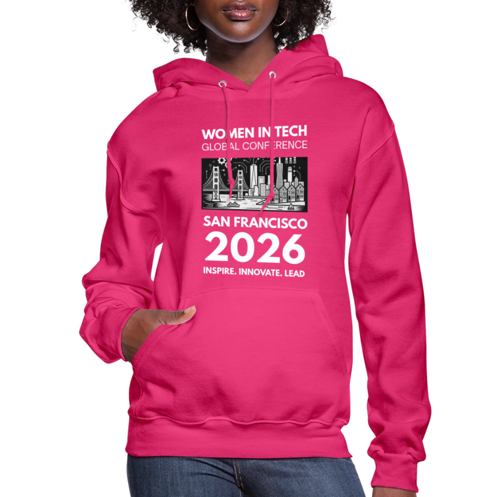 Women's Hoodie - Women in Tech Global Conference Collection - fuchsia