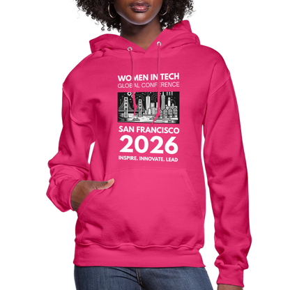Women's Hoodie - Women in Tech Global Conference Collection - fuchsia