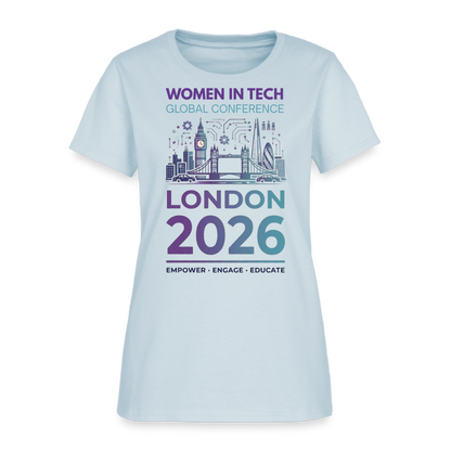 Women's T-Shirt - Women in Tech Global Conference Collection - light blue