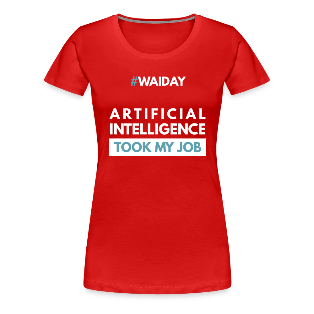 Women’s Premium T-Shirt - Women In AI Day Edition - red
