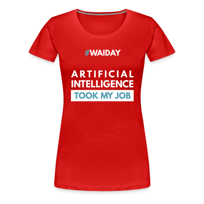 Women’s Premium T-Shirt - Women In AI Day Edition - red