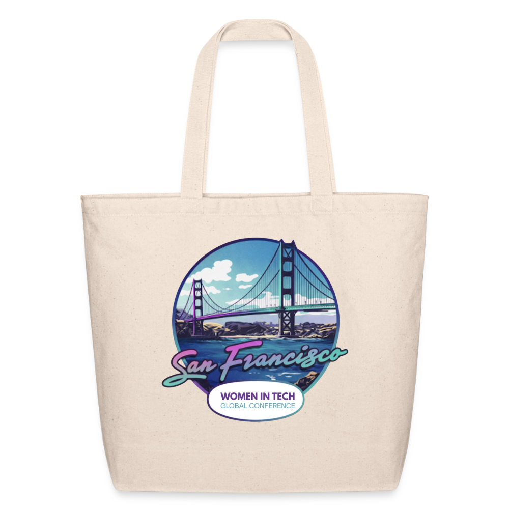 Eco-Friendly Cotton Tote - Women in Tech Global Conference Collection - natural