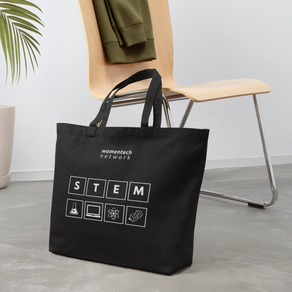 Eco-Friendly Cotton Tote - STEM Day Edition - black