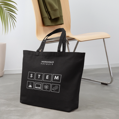 Eco-Friendly Cotton Tote - STEM Day Edition - black