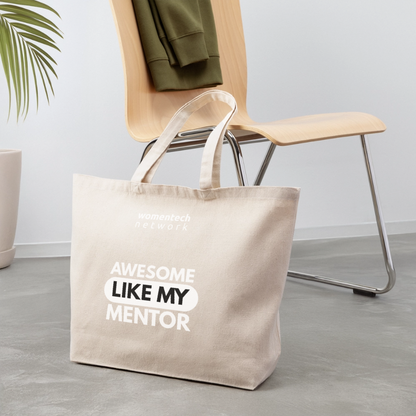 Eco-Friendly Cotton Tote - National Mentoring Day Edition - natural
