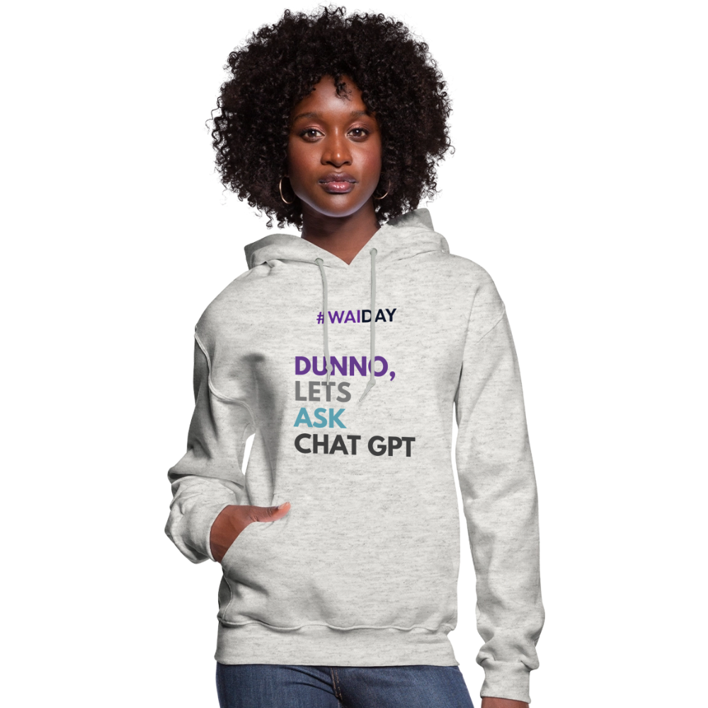Women's Hoodie - Women In AI Day Edition - heather oatmeal