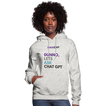 Women's Hoodie - Women In AI Day Edition - heather oatmeal