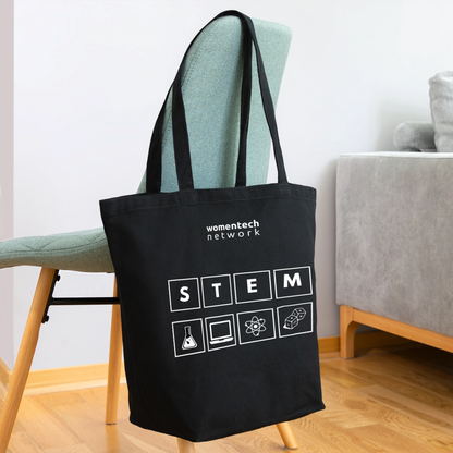 Eco-Friendly Cotton Tote - STEM Day Edition - black
