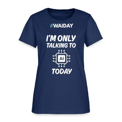 Women's T-Shirt - Women In AI Day Edition -  blue dusk