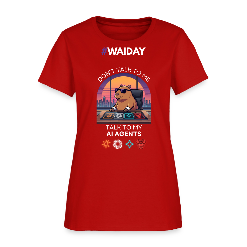 Women's T-Shirt - Women In AI Day Edition - red