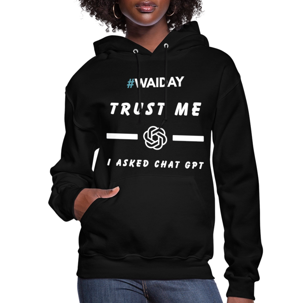 Women's Hoodie - Women In AI Day Edition - black