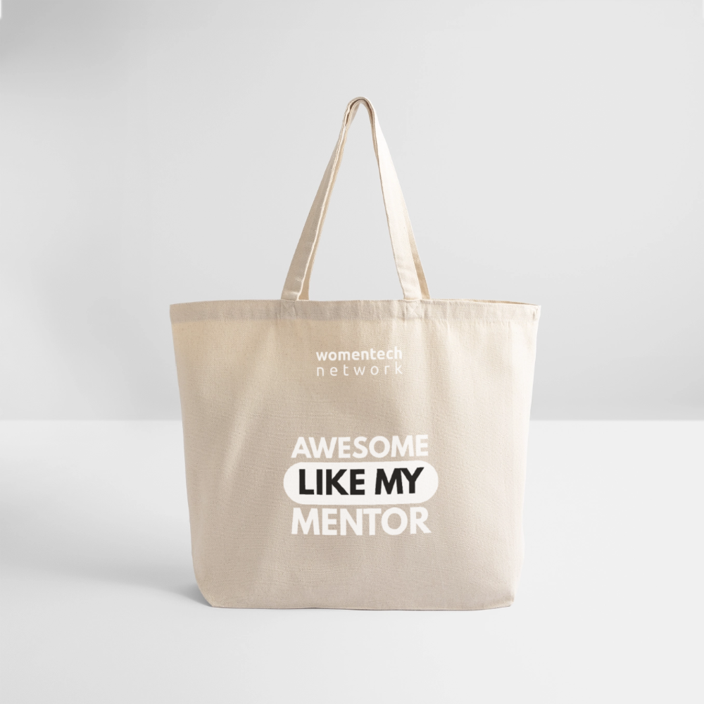 Eco-Friendly Cotton Tote - National Mentoring Day Edition - natural
