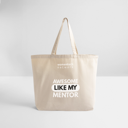 Eco-Friendly Cotton Tote - National Mentoring Day Edition - natural